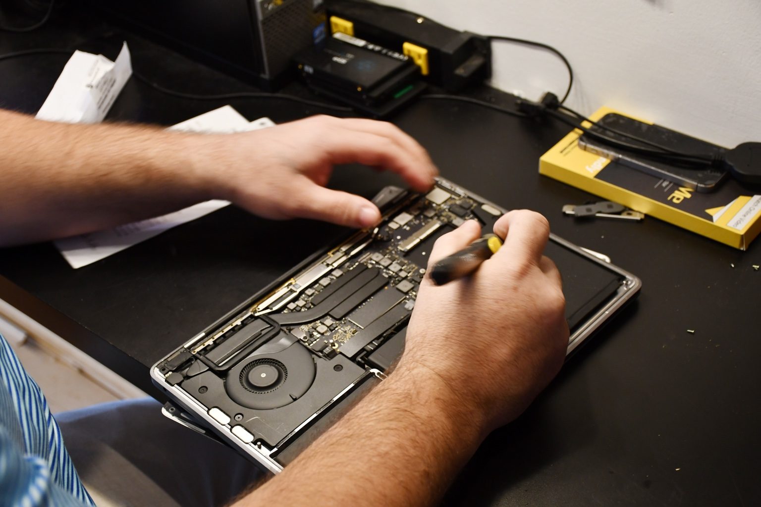 Panhandle PC technician repairing a computer